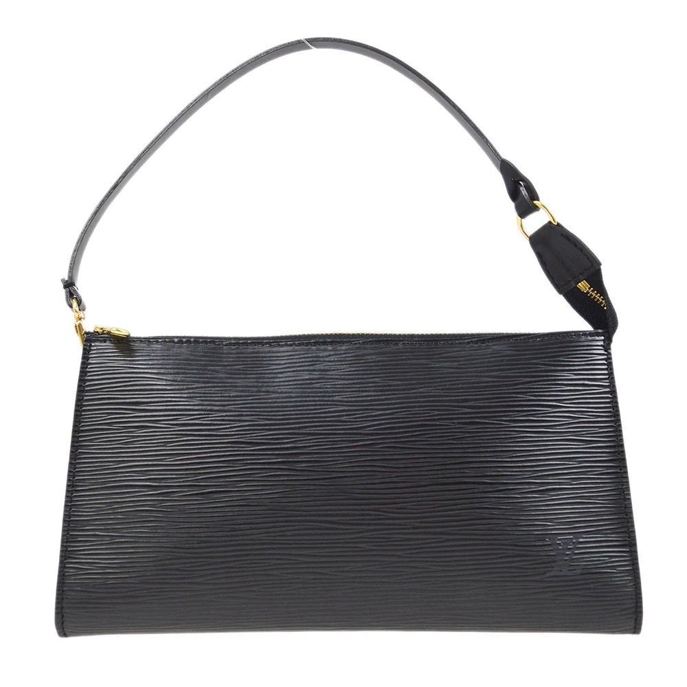 Louis Vuitton Pochette Accessoires Handbag Black Epi